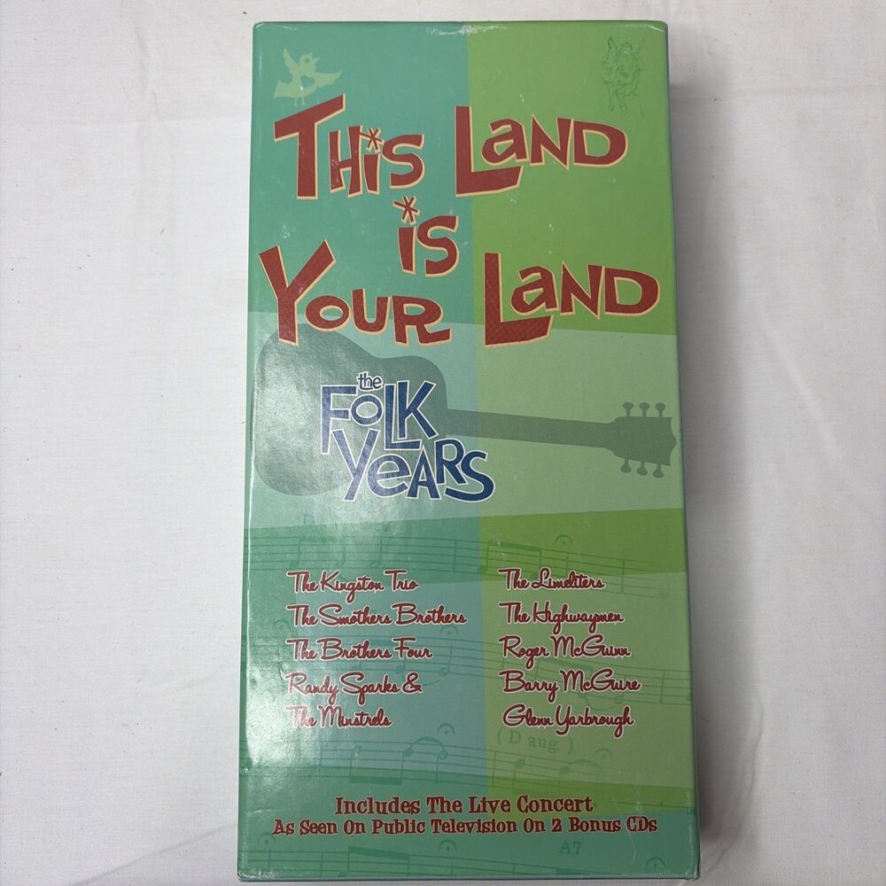 This Land Is Your Land Live: The Folk Years (2003) Region CD - Music - VGC box